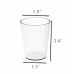 2.12 oz Glass Cups for Water, Coffee, Cocktails, Short Dof Drinking Glass, Whisky Glass 15185-6PK